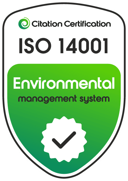 ISO 14001 Environmental Management certified